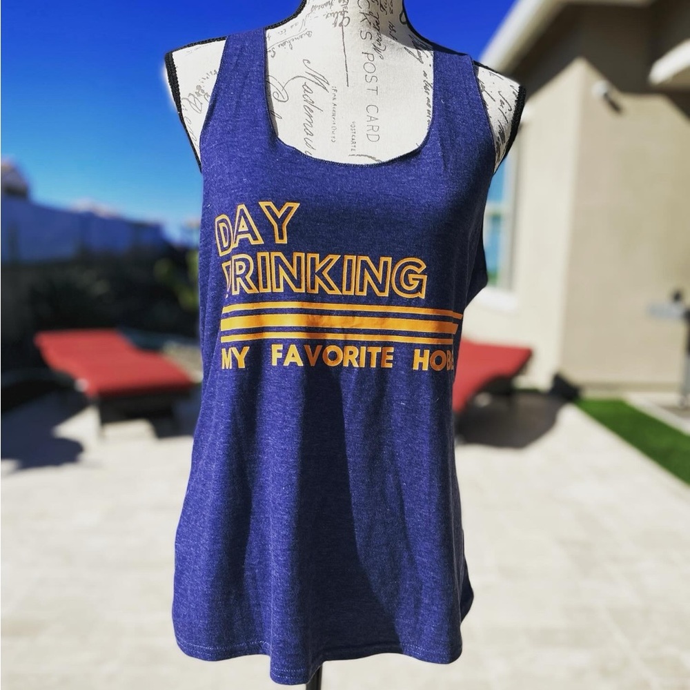 Boutique Day Drinking Tank Top size XL
